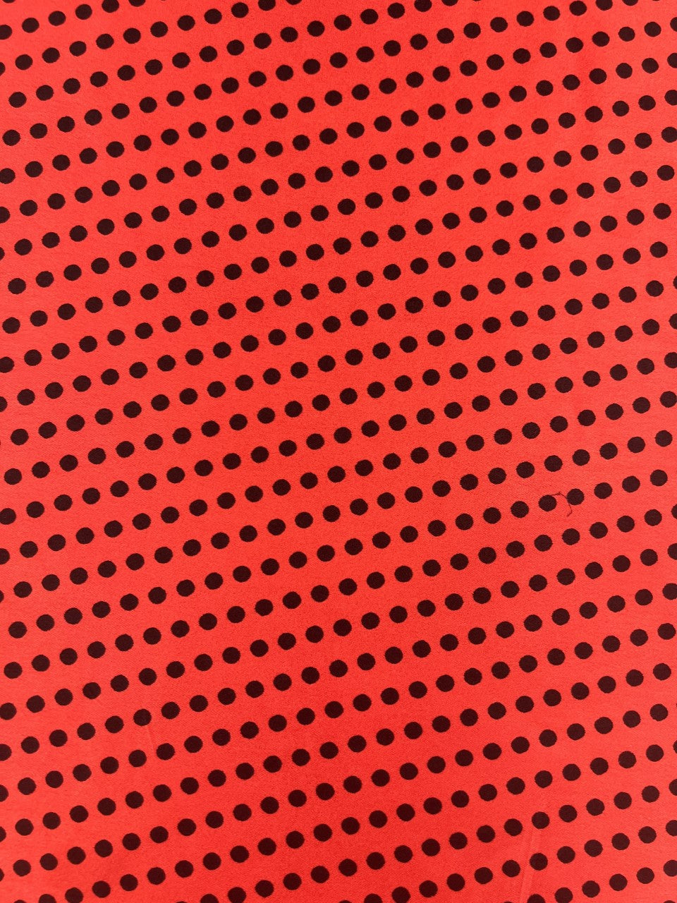 Satin Red/Black Polka Dot
