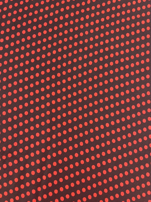 Satin Black/Red Polka Dot