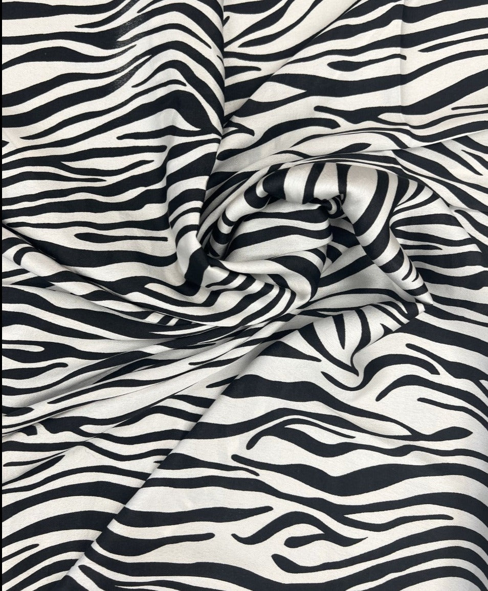 Satin Black/White Zebra