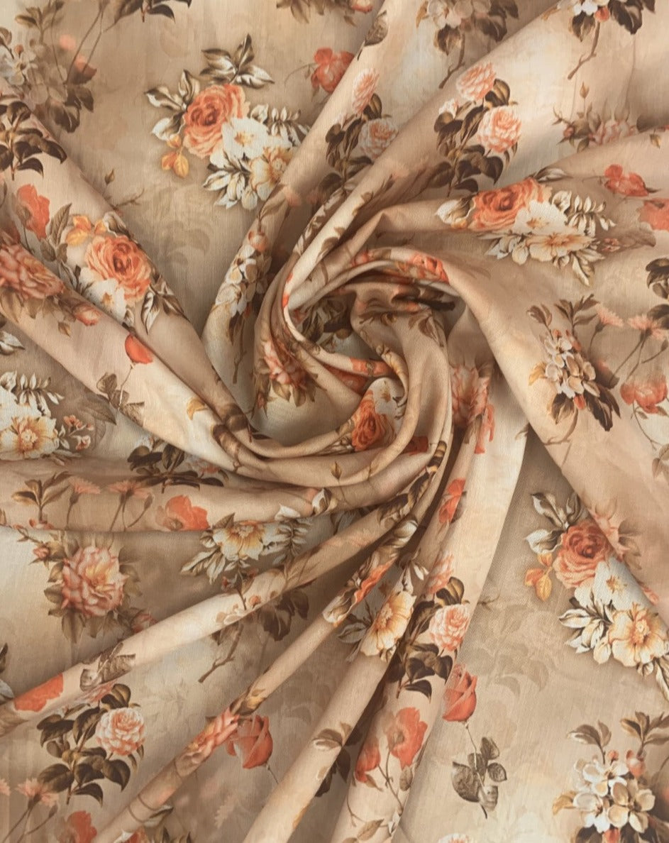 Muslin Floral Digital Print #101