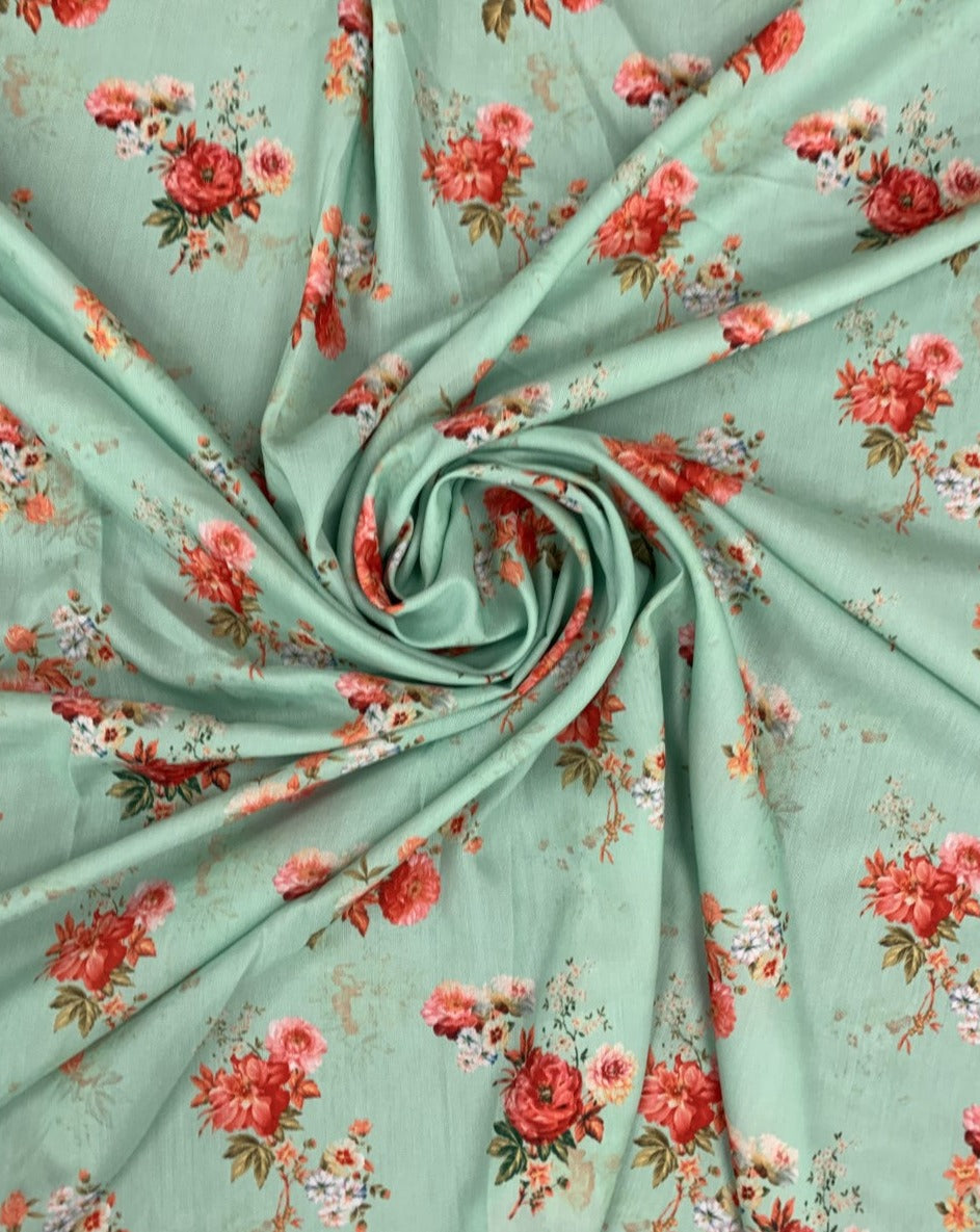 Muslin Floral Digital Print #105